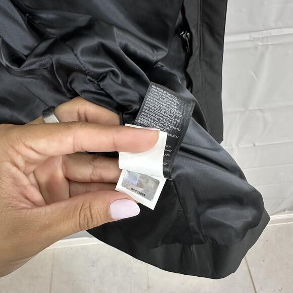 The North Face Coat Womens Small Hyvent Trench Long Waterproof Rain Jacket Black - Picture 16 of 16